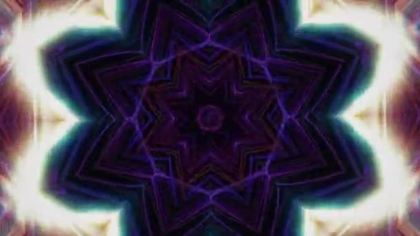 Kaleidoscopic Meditation Fractal Mandala Background Surreal Ornament Trendy Creative Artistic — Video