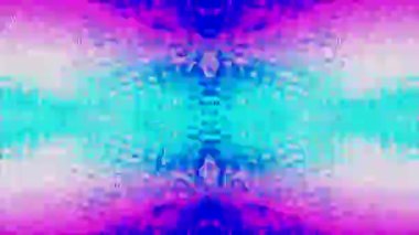 Patern Geometrik Gerçeküstü Madde. Parlak fantezi mandala. Farklı kullanım için hipnotik tünel videosu. 