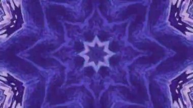 Patern Geometrik Gerçeküstü Madde. Parlak fantezi mandala. Farklı kullanım için hipnotik tünel videosu. 