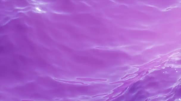 Close Pink Waves Splashing Seamless Background Abstract Neon Colors Liquid — стоковое видео