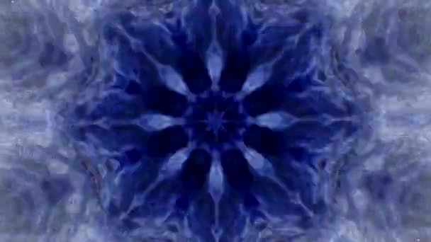 パターン幾何学的超現実的な物質 ファンタジー曼荼羅の点滅 異なる使用のための催眠トンネルビデオ — ストック動画