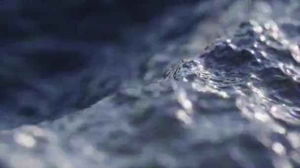 Valuri Mare Sau Ocean Aproape Stropire Mișcare Lentă Fără Sudură — Videoclip de stoc