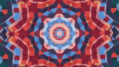 Kaleidoscopic meditation fractal mandala background. Surreal ornament, trendy creative 3d artistic background.