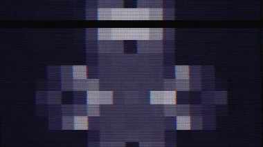 Çok renkli psikedelik soyutlama, parazit gürültülü, zarif, ışıltılı arka plan. Trend projeler için hasarlı GPU taklidi. 