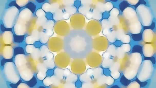 Kaleidoscopic Meditation Fractal Mandala Background Surreal Ornament Trendy Creative Artistic — 图库视频影像