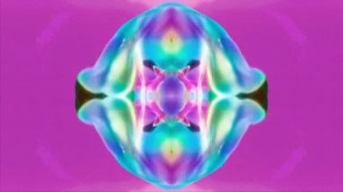 Television-style kaleidoscope design with colorful and abstract elements. Ideal for modern and futuristic presentations, digital art, and graphic design projects. 