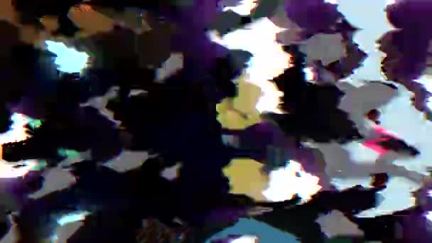 Old Screen Display Flicker Distortion Ideal Creating Vintage Psychedelic Screen — Video