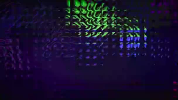 Abstract Glowing Lights Shining Glass Blocks Background Footage Ideal High — Vídeos de Stock
