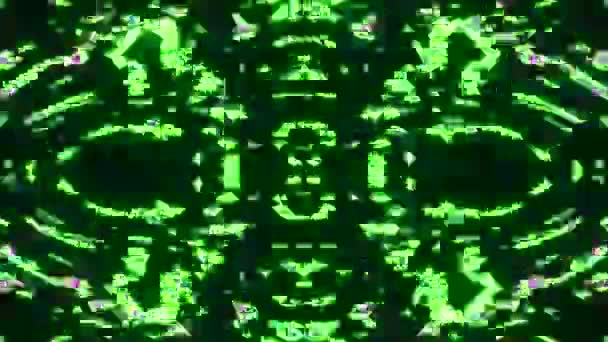 Абстрактні Психоделічні Калейдоскопи Кружечки Форми Відмінно Підходять Створення Мрійливих Триптих — стокове відео