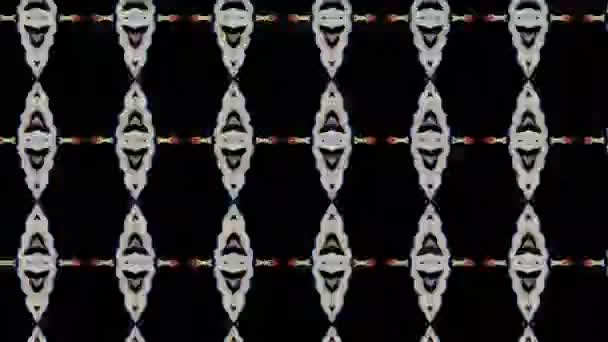 Damaged Video Signal Flicker Noise Ideal Creating Damaged Vintage Kaleidoscope — ストック動画