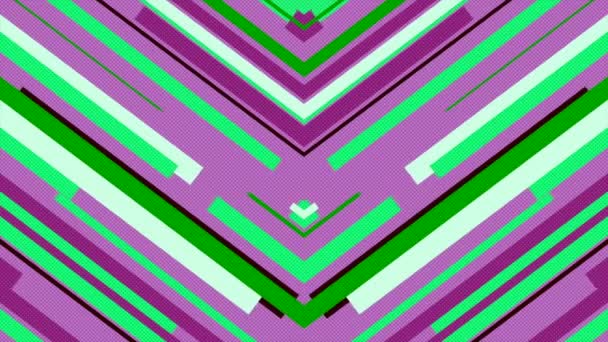 Futuristic Digital Artwork Moving Mirrored Lines Shapes Ideal Tech Themed — Stockvideo