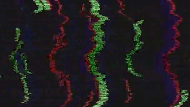 Bad Bit Imitation Abstract Glitch Effect Sci Trendy Bad Effect — Stockvideo