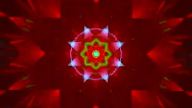 Futuristic kaleidoscope motion graphics with sci-fi elements, perfect for video editing and motion graphics. ProRes codec. 