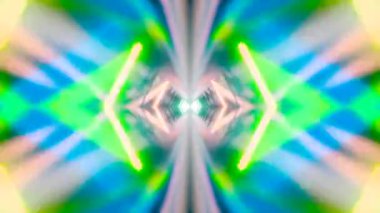 Kaleidoscope Abstract Dreamlike Trip. Moving endless tunnel. Hypno transformations footage for yoga, clubs resolution. ProRes codec. 