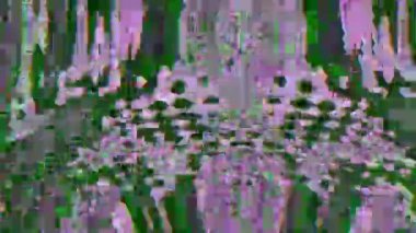 Analog Objeleri: Bir Grungy, Flickering Video ve Distorted Explay 'in Glitchy dokusu. Projen için en iyisi.. 