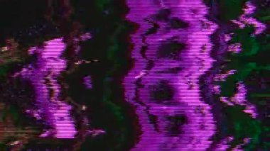 Broken Broadcast: A Flickering, Fading Display of Television Static and Distortion. Prores footage. 