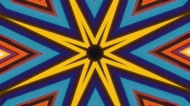 Vintage Vibrance: An Abstract Vintage Wall of Patterns and Bright Colors. High quality footage. 