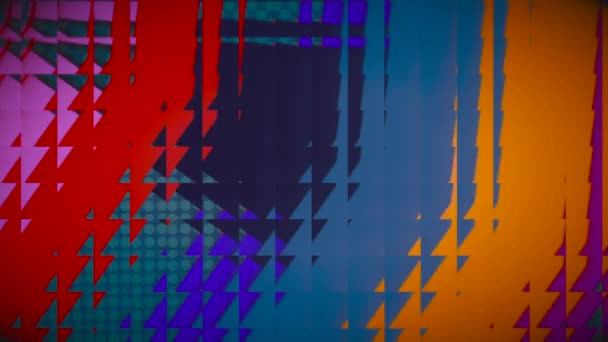 Design Caleidoscopico Focalizzato Sui Pixel Con Tocco Futuristico Colorato Ideale — Video Stock