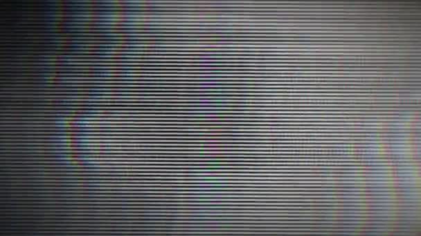 Digitale Verzerrung Mit Flackernden Pixeln Dynamischem Rauschen Und Vhs Inspirierten — Stockvideo