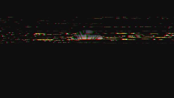 Modern Glitch Art Unique Texture Colorful Distortions Great Contemporary Digital — Stock Video