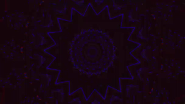 Fraktális Kaleidoszkóp Mozgás Grafika Hipnotizáló Mintákat Nagy Video Hátterek Web — Stock videók