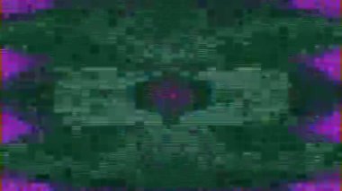 Hipnotik mandala kaleydoskop animasyonu. Parlayan elementler ve garip desenler. Ruhsal ve mistik projeler için mükemmel. Yüksek kaliteli FullHD görüntüler.