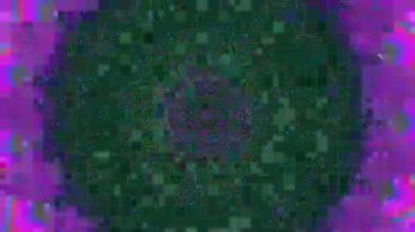 Dijital arızalı fütüristik kaleydoskop animasyonu, bilim kurgu filmleri ve oyun videoları için mükemmel. Yüksek kaliteli FullHD görüntüler.