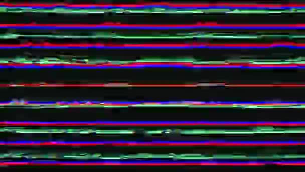 转换抽象的动态网络庞克坏的电视效果 嘈杂的迷幻的科特迪瓦背景 — 图库视频影像