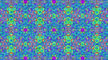 Sonsuz Kaleydoskop simetrisi: VJ veya Sanat Projesi için Hipnotik Görüntü. ProRes görüntüsü. 