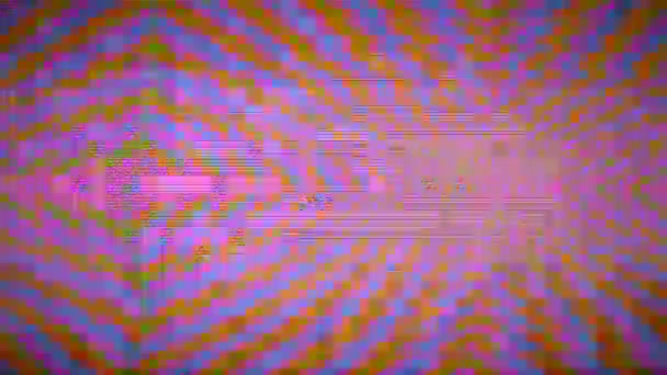 Digital Noise Art Imitating Bad Glitches Video Distortions Inglés Imágenes — Vídeos de Stock
