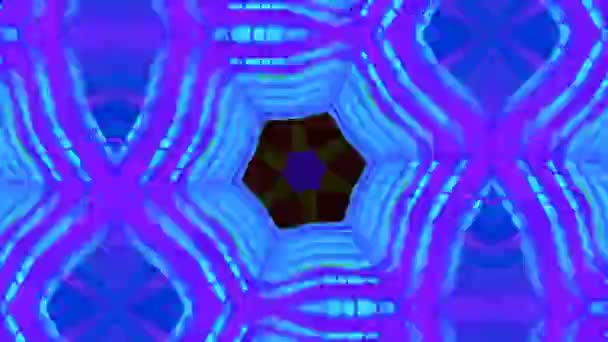 万華鏡の模倣創造性 芸術的なビデオ体験のためのダイナミックな視覚 高品質のフルHd映像 — ストック動画