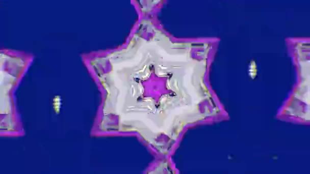 Colorful Kaleidoscope Fusion Imitation Footage Unique Visual Presentations High Quality — Stock Video
