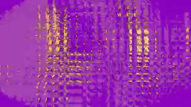 壊れたデータ デジタルグリッチと歪みのレトロな表示 Proresの映像 — ストック動画
