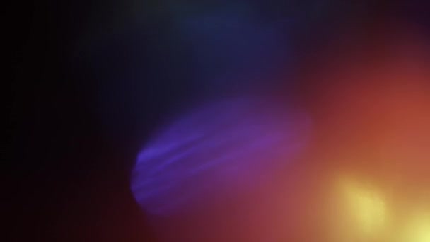 Fugas Luz Multicolor Fondo Abstracto Lente Estudio Bengala Fugas Estallido — Vídeo de stock