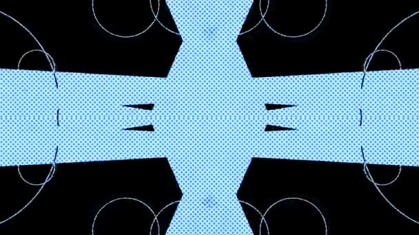 Динамічний Науково Фантастичний Модний Абстрактний Калейдоскопічний Голографічний Фон — стокове відео