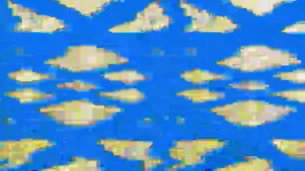 旧录像带 网络朋克艺术之光变质 趋势饱和光混合物 — 图库视频影像