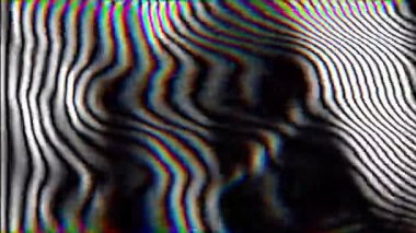 Psikedelik Gökkuşağı Bozukluğu olan tek renkli Moire Deseni. Yüksek kaliteli FullHD görüntüler.