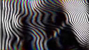 Psikedelik Gökkuşağı Bozukluğu olan tek renkli Moire Deseni. Yüksek kaliteli FullHD görüntüler.