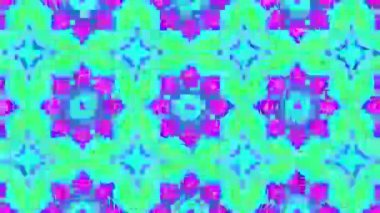 Parlak pembe ve mor renkli bir çiçek deseni olan yeşil bir arka plan, çiçek açan bir dijital bahçe ya da hareketli bir bahar motifini işaret ediyor. Yüksek kaliteli FullHD görüntüler