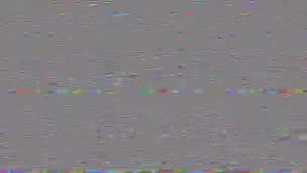 古いVhsテープの品質を思い出させるカラフルな静的なノイズ 高品質のフルHd映像 — ストック動画