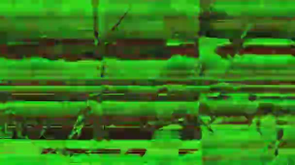 Körnige Textur Eines Beschädigten Videosignals Geeignet Für Den Hintergrund Hochwertiges — Stockvideo