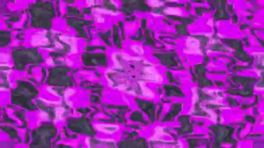 Psikedelik mor ve siyah desenli yıldız patlaması ve çiçek elementleri. Yüksek kaliteli FullHD görüntüler.