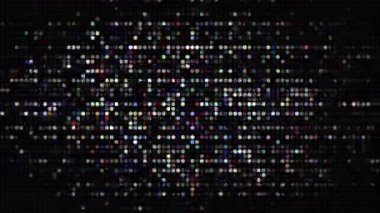 Siyahla çekilmiş dijital pikseller ve statik televizyon efektleri. Yüksek kaliteli FullHD görüntüler.