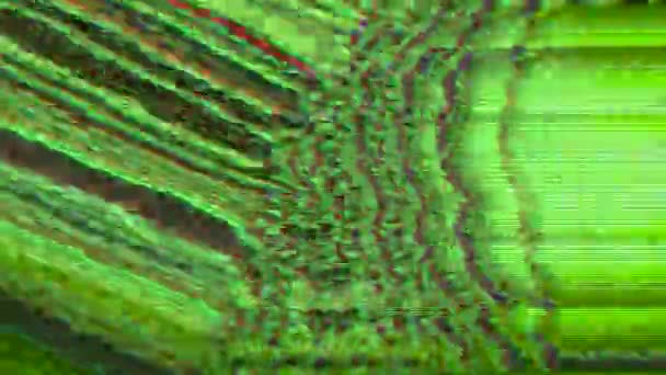 緑と黄色のさまざまな色合いの抽象的なストライプパターン 高品質のフルHd映像 — ストック動画