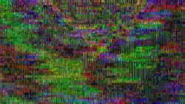 Karmaşık bir soyut tasarım oluşturan altıgen şekilli ve canlı renklerle psikedelik bozukluk deseni. Yüksek kaliteli FullHD görüntüler.