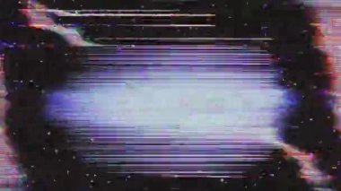 Yatay çizgiler ve VHS taklidi ile dijital hata efekti. Yüksek kaliteli görüntüler.