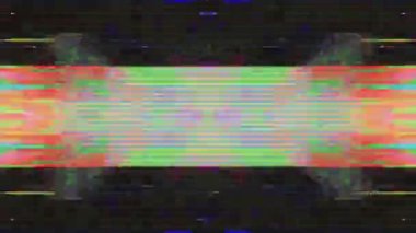 Retro VFX ve canlı renklerle dijital hata efekti. Yüksek kaliteli görüntüler.