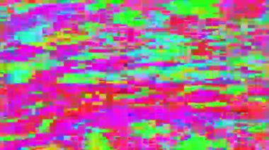 Değişken renk değişimleri ve gürültüyle oluşan canlı bir aksaklık. Yüksek kaliteli görüntüler.