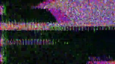 Renkli soyut etkileşim kalıpları arızalanır ve bozulur, bozuk veri algısı uyandırır.