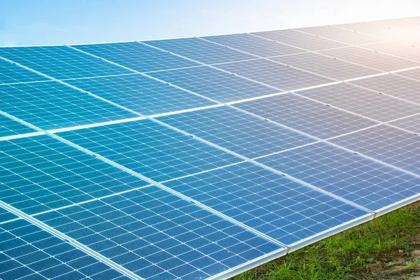 Solar panel technology with sun generating electricity. Green energy, renewable power. Save money save the planet. High quality photo